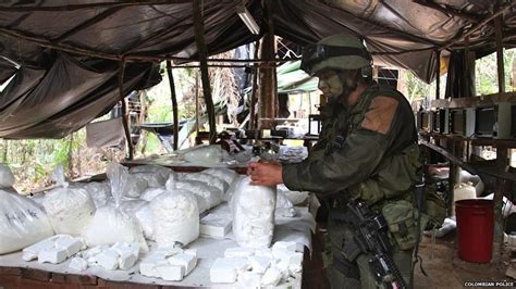 Discovery of Rebel Cocaine Labs in Colombia .